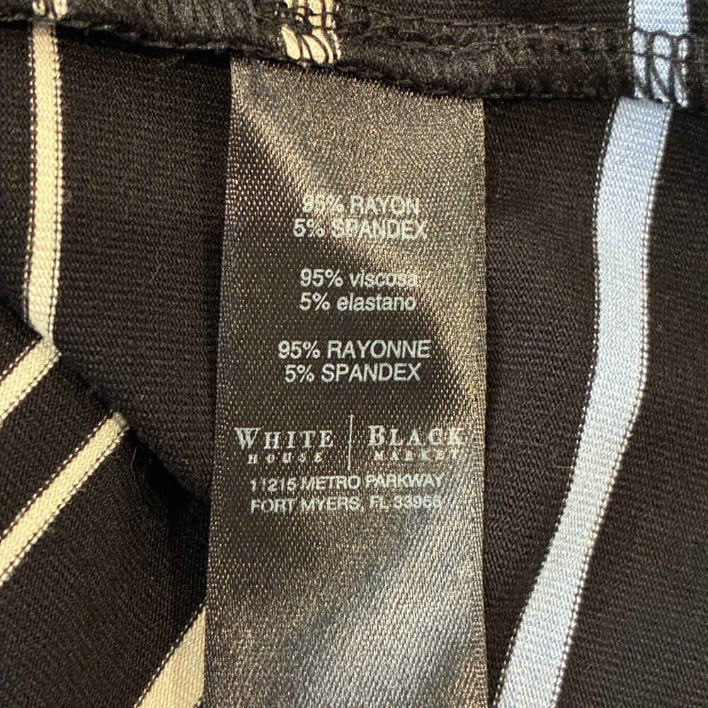 White House Black Market Striped T-shirt Jersey Maxi Dress Women's Size Large - Picture 11 of 13
